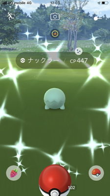 ポケモンgo 何とか色違いのナックラーを確保 おおなんという